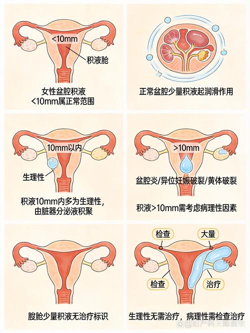 盆腔积液多少算生理性的