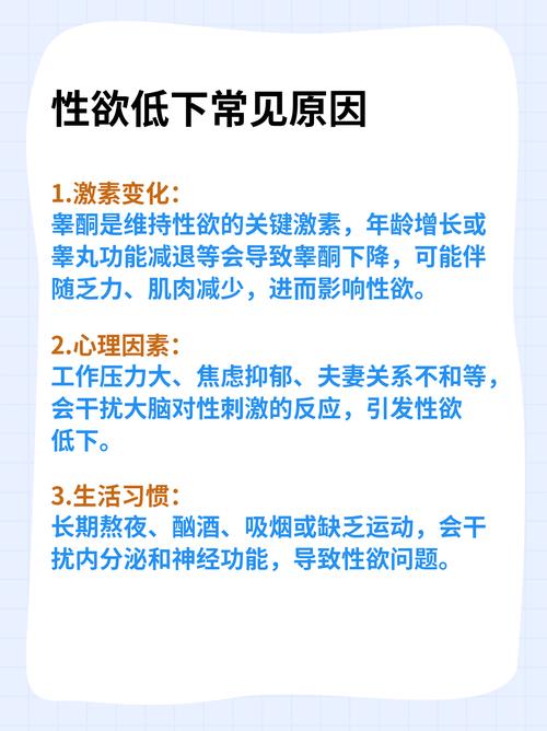 性欲低和慢性病有关系吗