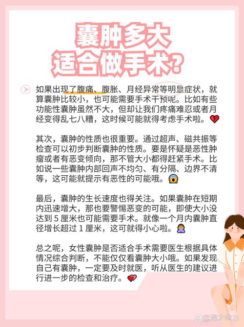 内异症囊肿多大要手术