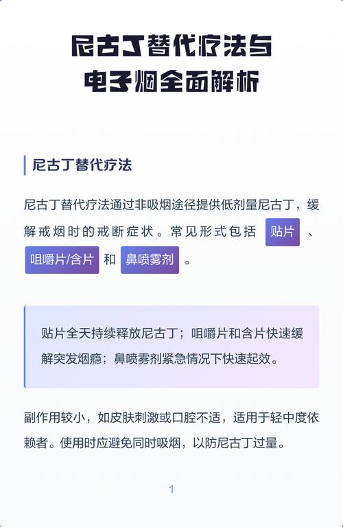 尼古丁替代疗法安全吗