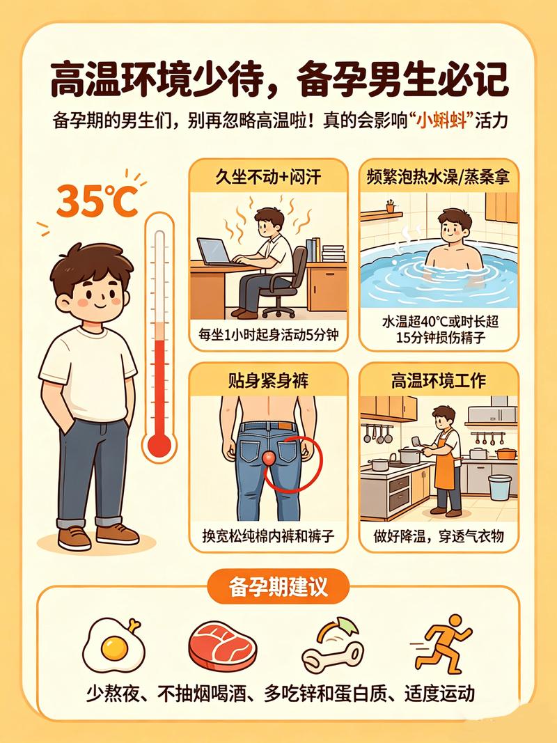 男性备孕要提前多久远离高温环境
