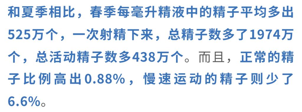 冬春季精子质量真的更好吗